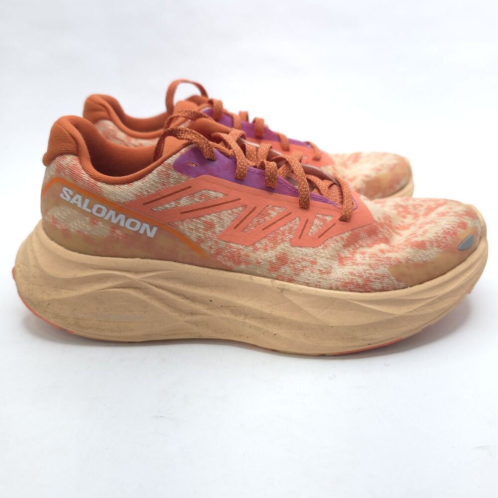 Salomon Aero Glide 2 Womens Running Shoes Spice Route Peach Quartz Salmon US 8